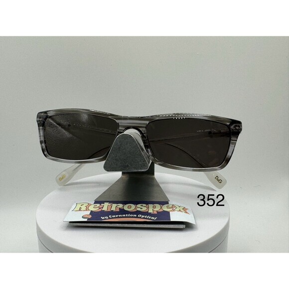 Vintage Y2K Sunglasses NOS 2000s Grey Lens Dolce & Gabbana 1215 Narrow Grey Zyl - Picture 1 of 9